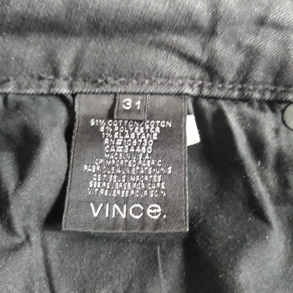 Vince Floral Black Dylan-Ankle Denim Skinny Mid Rise Jeans Size 31 - Picture 12 of 14